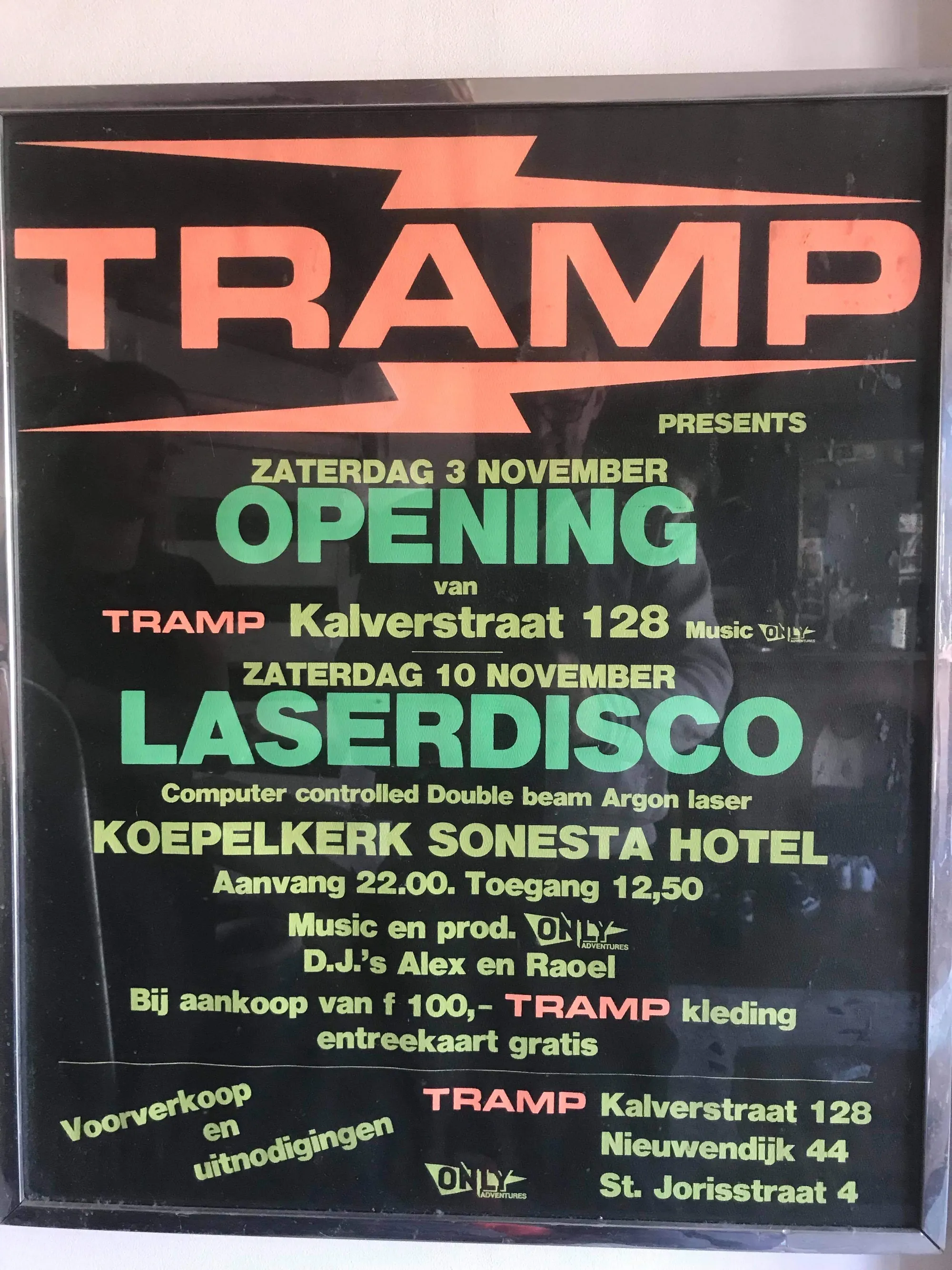 Tramp's Laserdisco Party, Amsterdam 1979