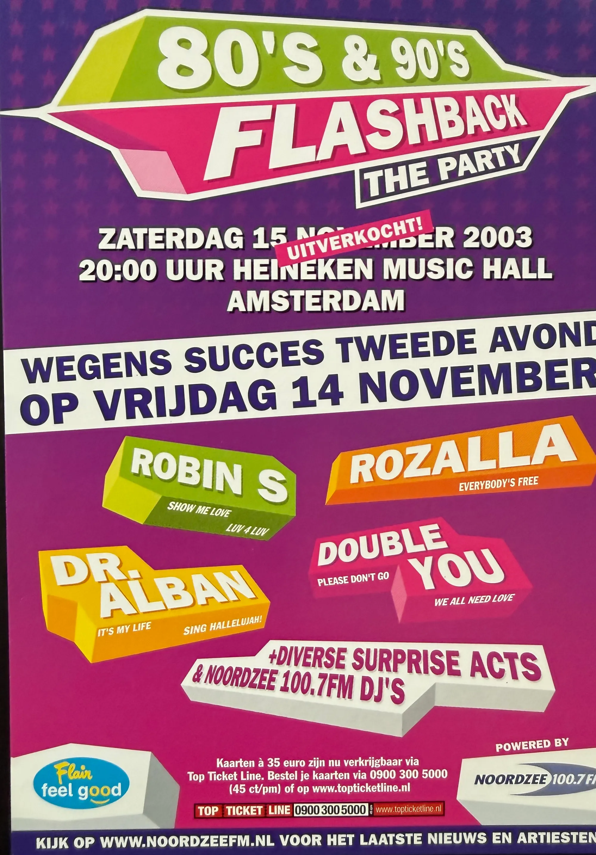 80's & 90's Flashback Party, 2003